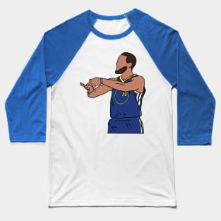 Steph Curry 4 Rings Celebration Baseball T-Shirt